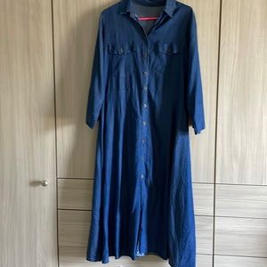 Denim shirt dress